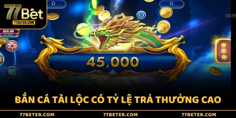 Bắn Cá Tài Lộc có tỷ lệ trả thưởng cực kì cao